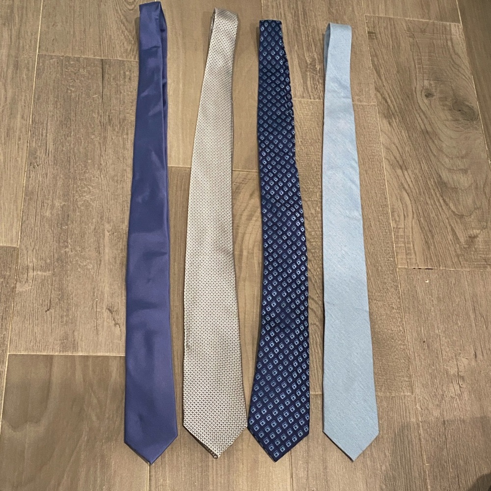 Blue & Grey Men's Tie Set (4)